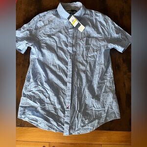 Brand new red white & blue stars short sleeve Tommy Hilfiger button down -medium